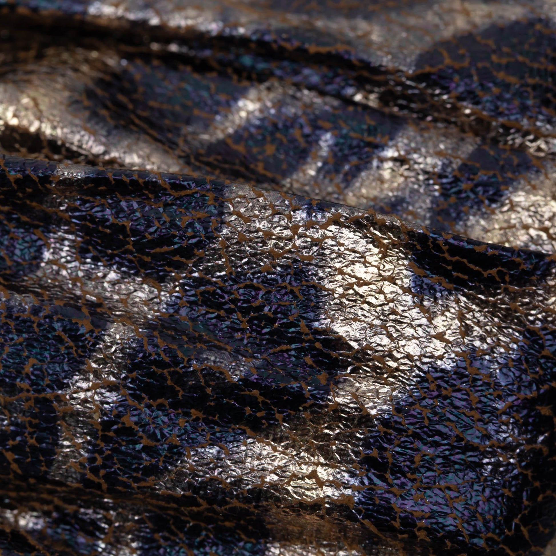 Bentiță de păr cu nod tip turban și material texturat animal print - Arămiu