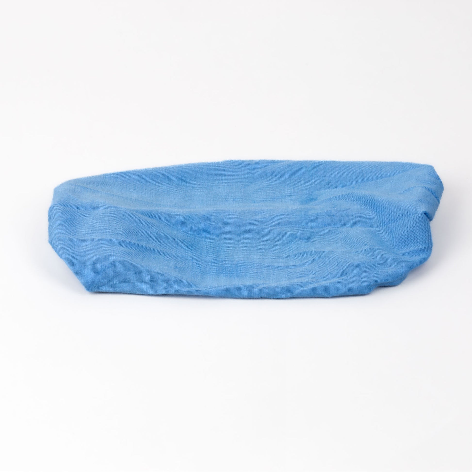 Bentiță de păr lată tip batic, moale și comodă din bumbac - Albastru