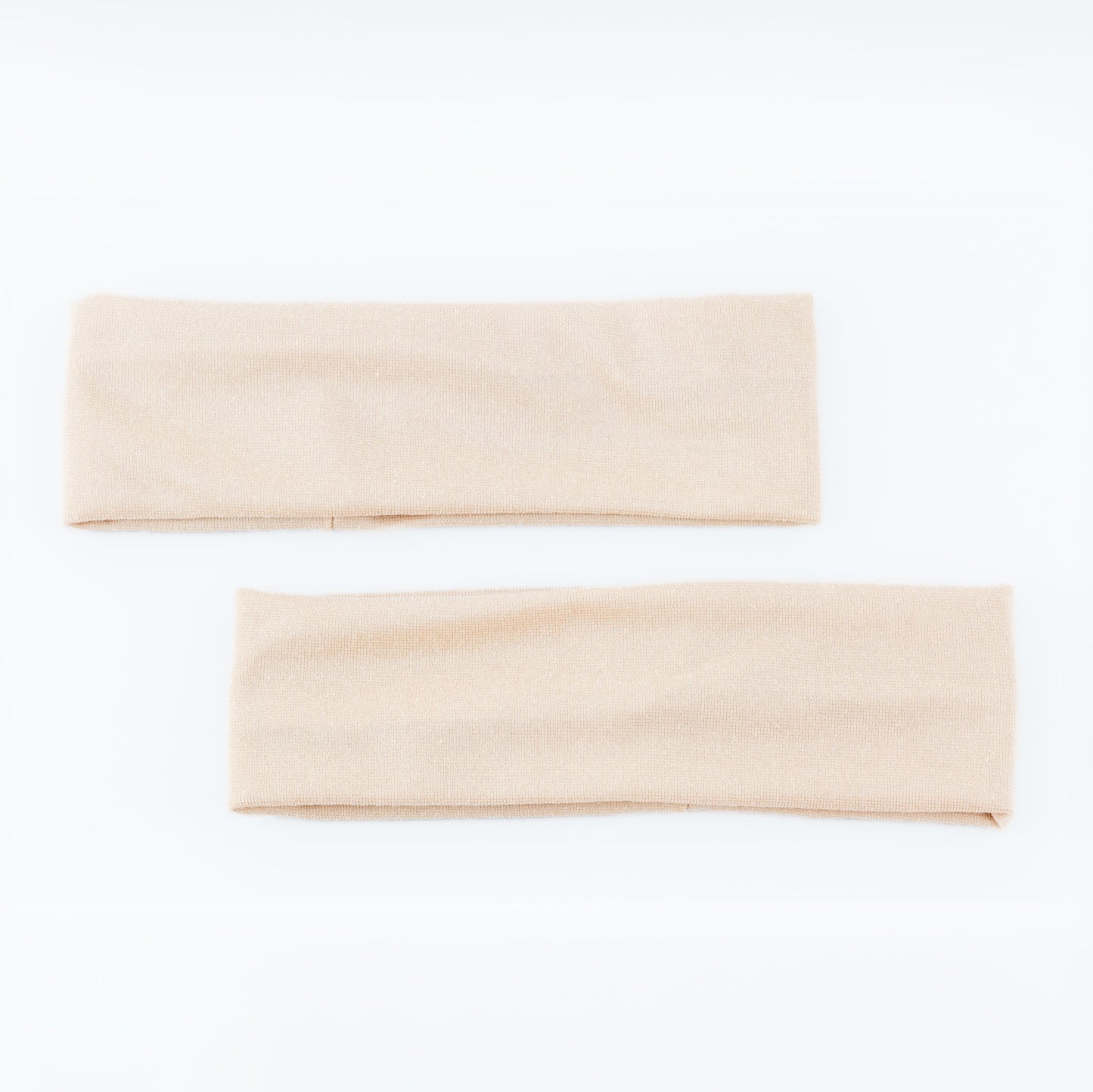 Bentițe de păr simple, lățime 6,5 cm, set 2 buc - Bej