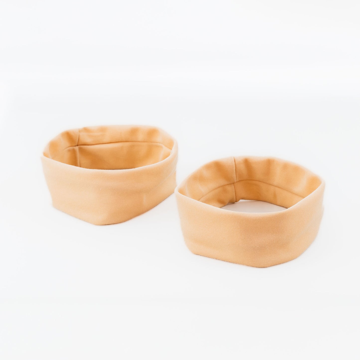 Bentițe de păr simple, lățime 6,5 cm, set 2 buc - Bej