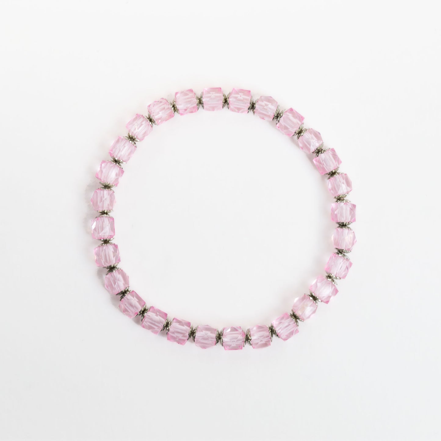 Brățară elastică cu pietre mici - Roz