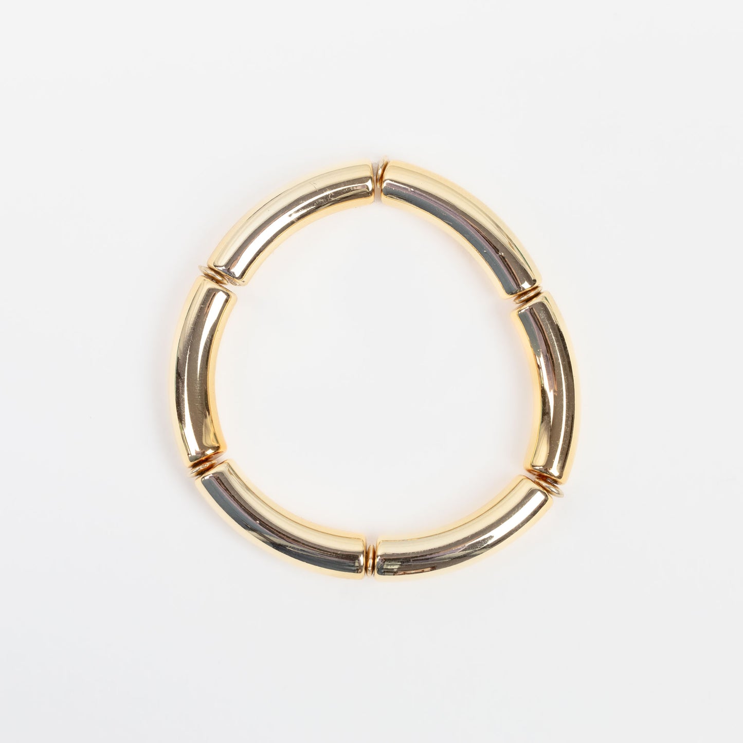 Brățară elastică cu secțiuni simetrice - Auriu