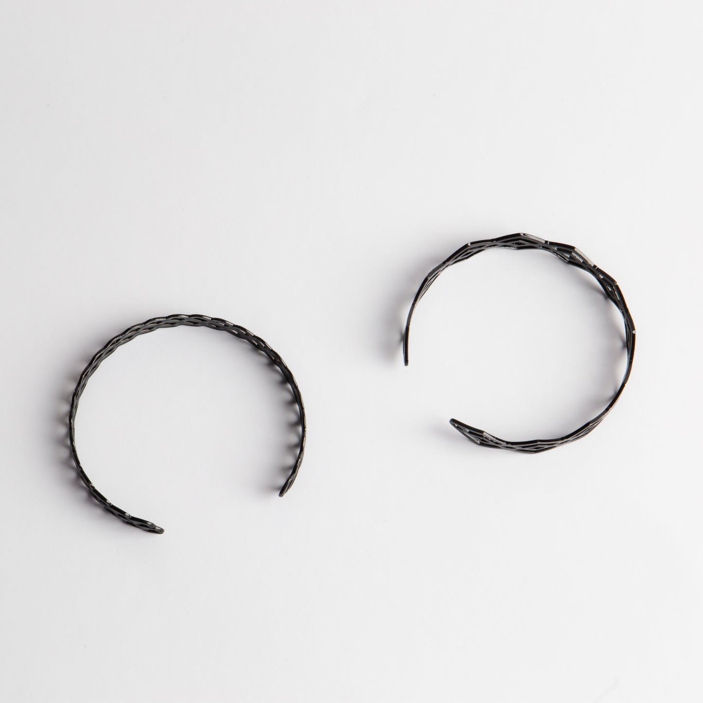 Brățări reglabilă și metalică flowshape, set 2 - Negru