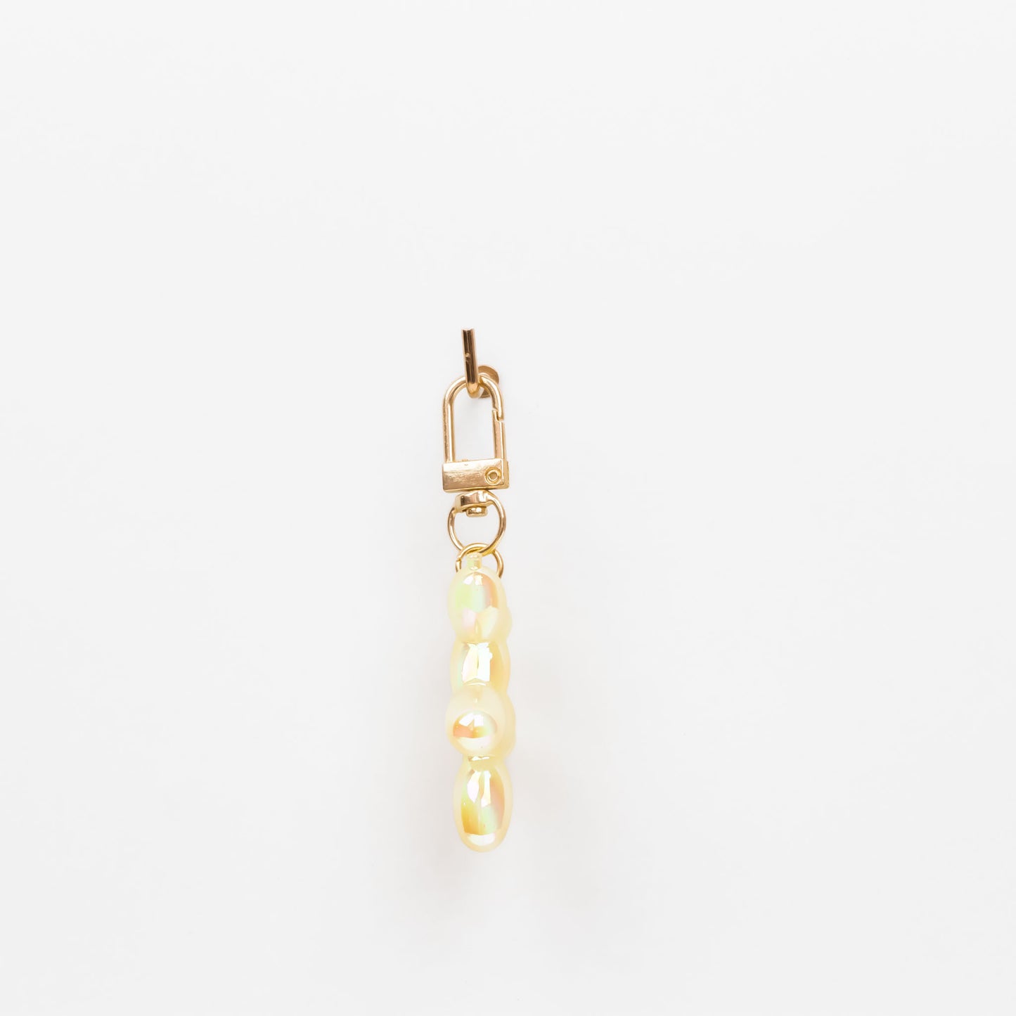 Breloc chei baloon poodle glossy - Galben