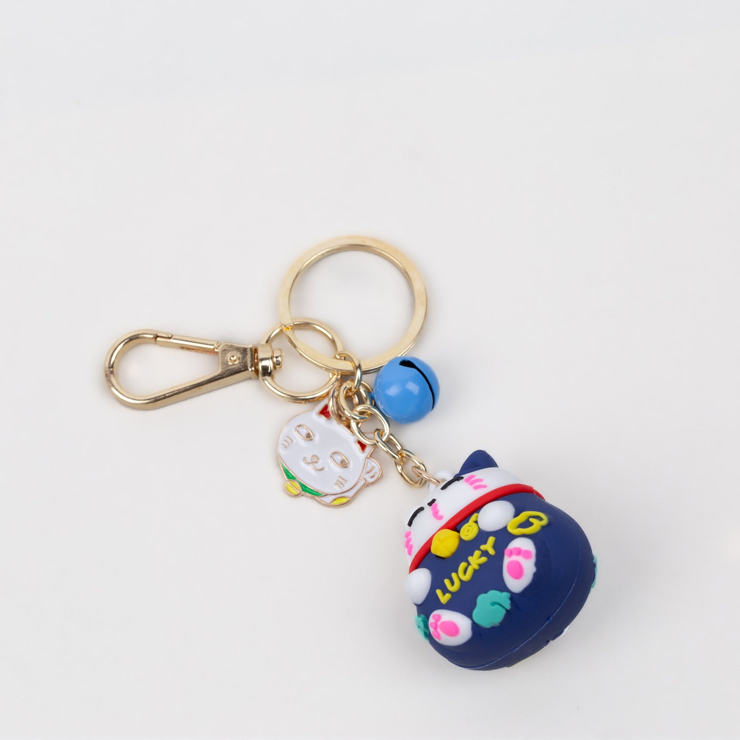 Breloc chei, pisică anime lucky - Albastru