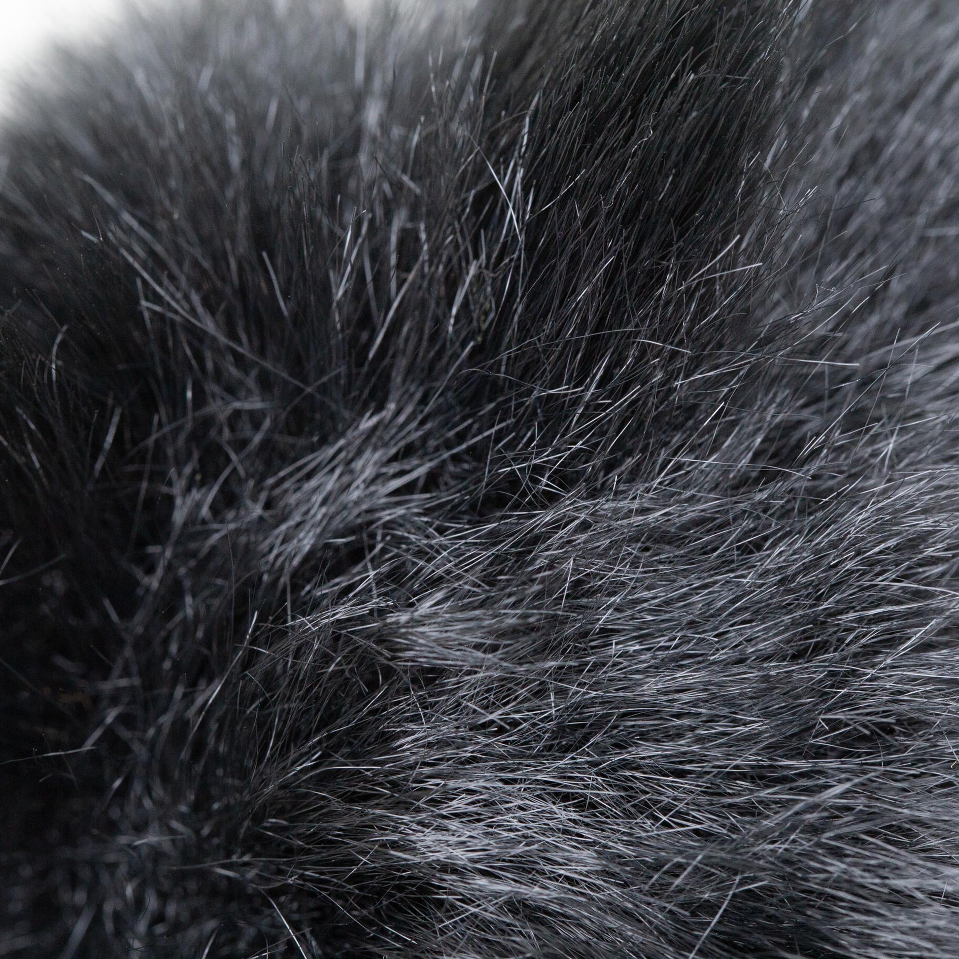 Breloc chei pufos pisicuță anime - Negru