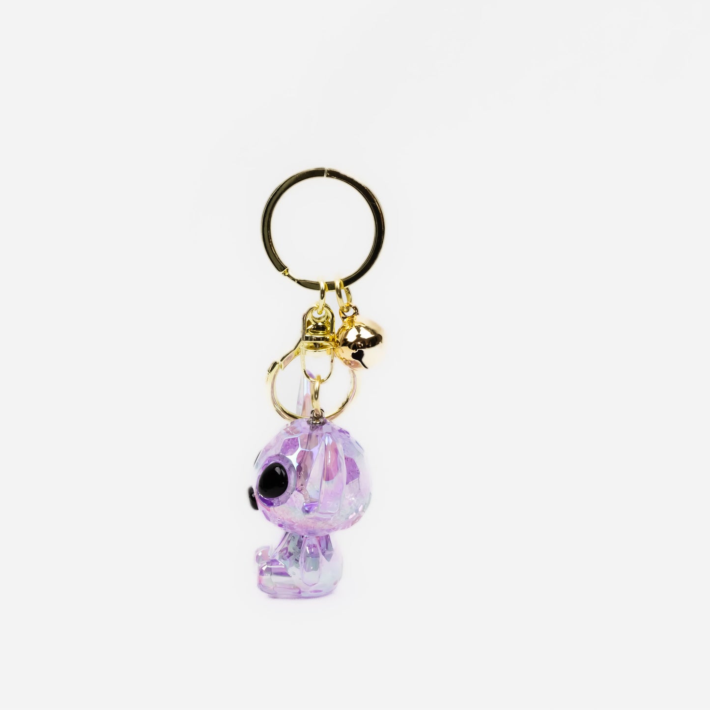 Breloc chei translucid, alien koala - Mov