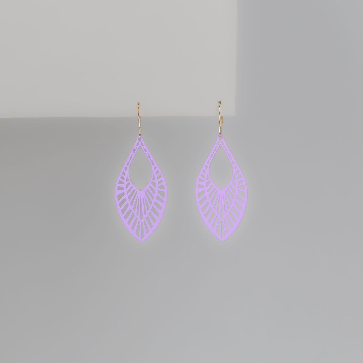 Cercei escobar, ușori și delicați - Mov