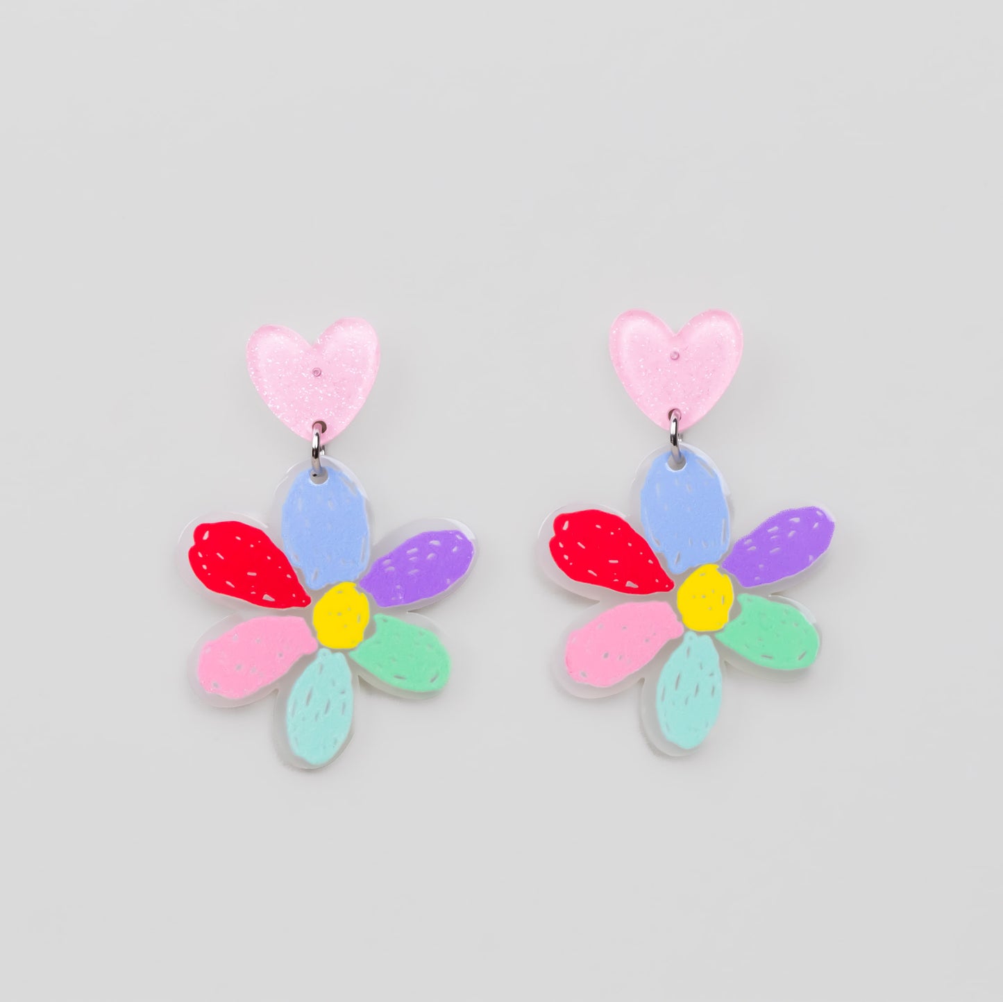 Cercei flower candy rozossin