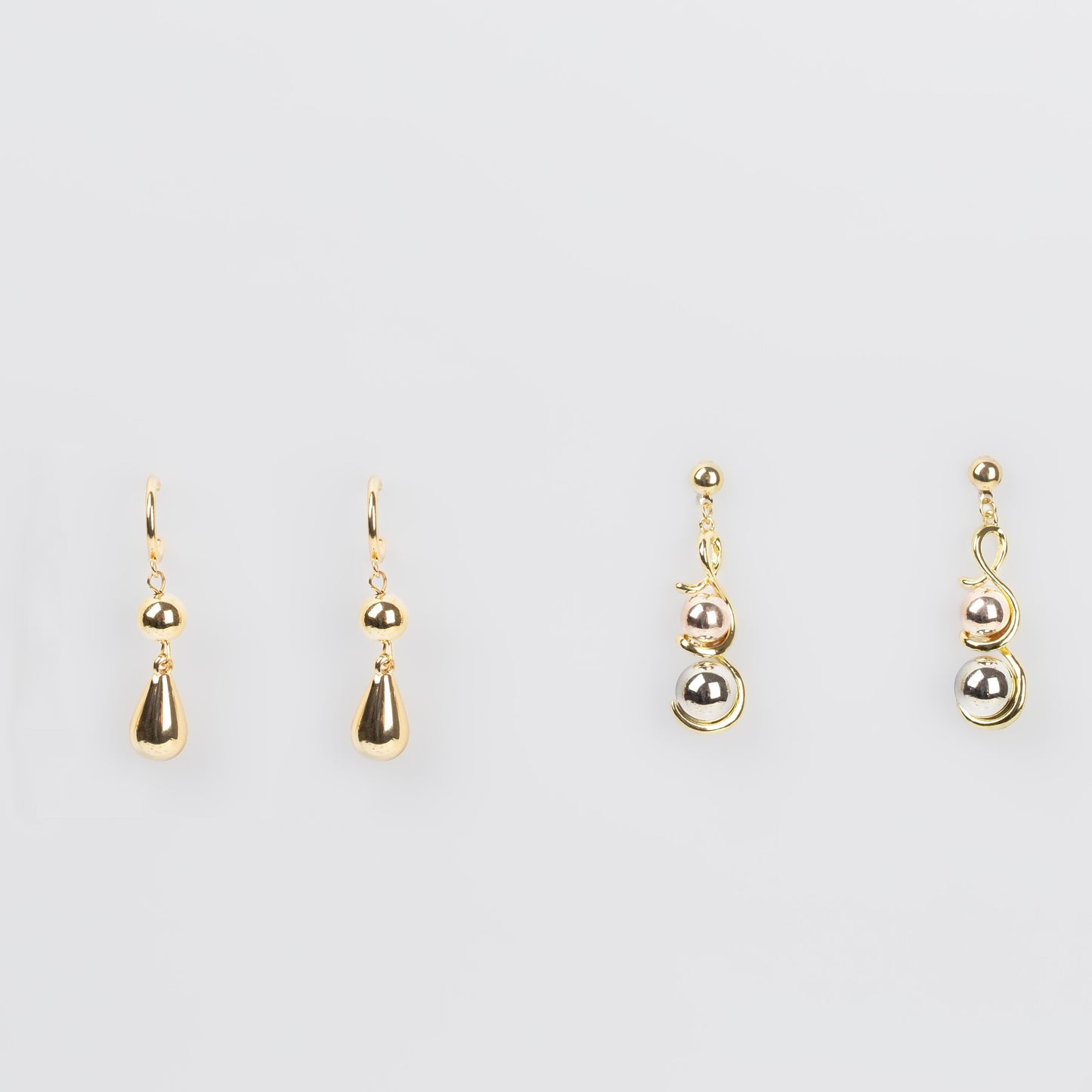 Cercei gaia chic, set 2 - Auriu