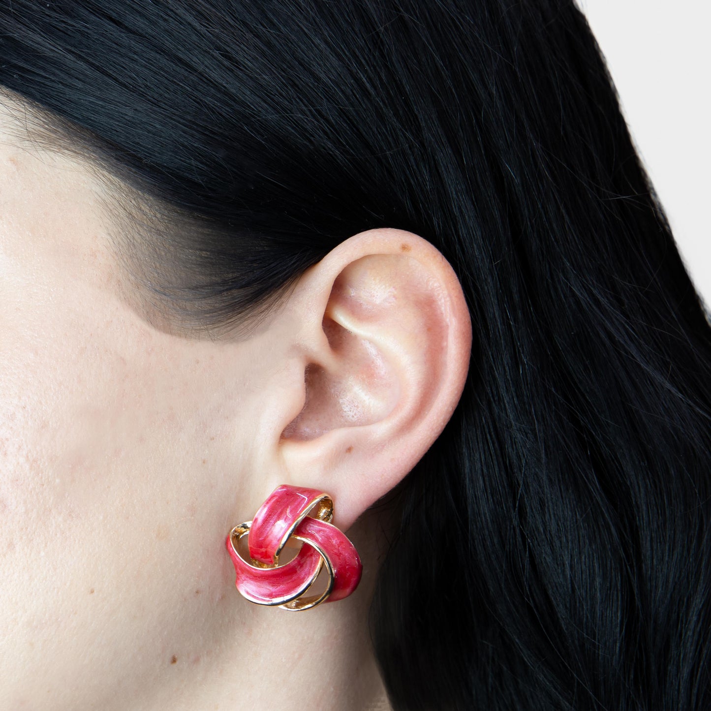 Cercei glossy diva mix, set 3 - Magenta