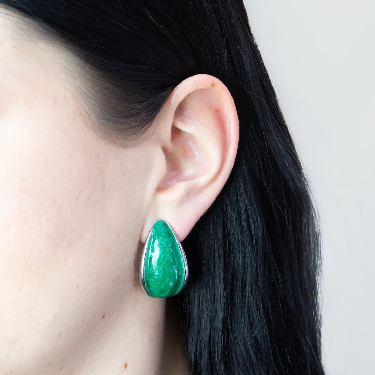 Cercei glossy diva mix, set 3 - Verde