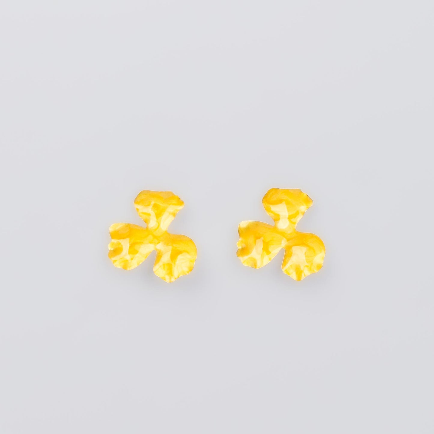 Cercei glossy flori și fluturi, set 3 - Galben