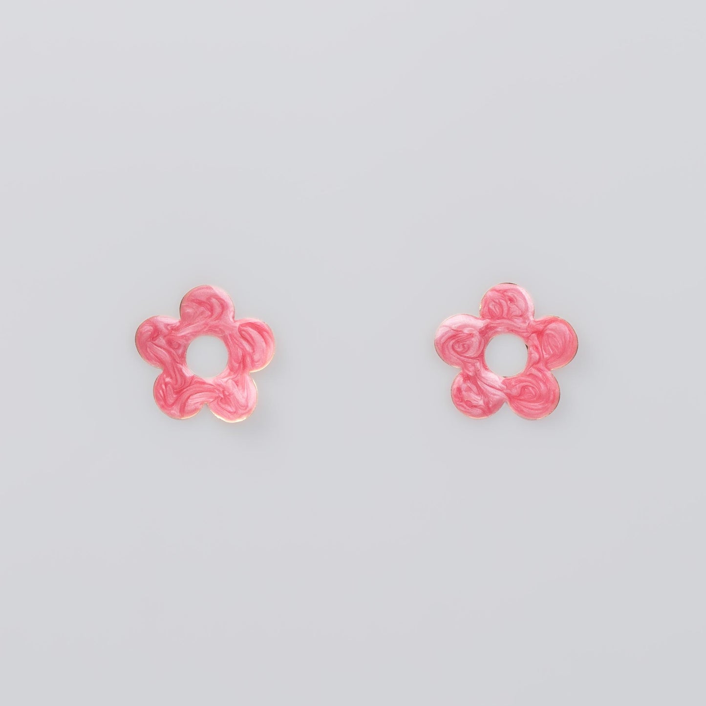 Cercei glossy flori și fluturi, set 3 - Rosso