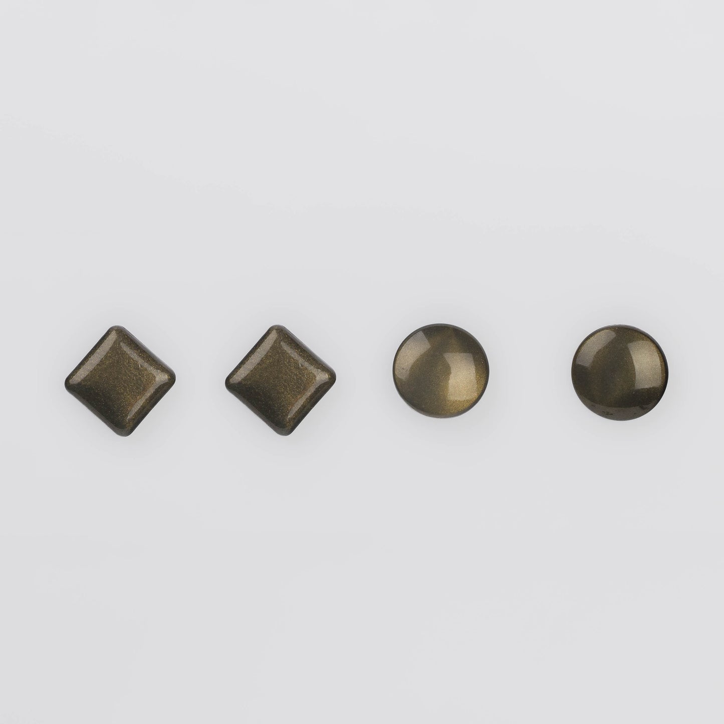 Cercei glossy glitter, set 2 - Gri
