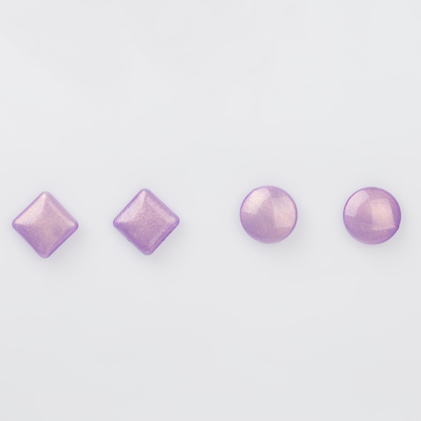 Cercei glossy glitter, set 2 - Mov
