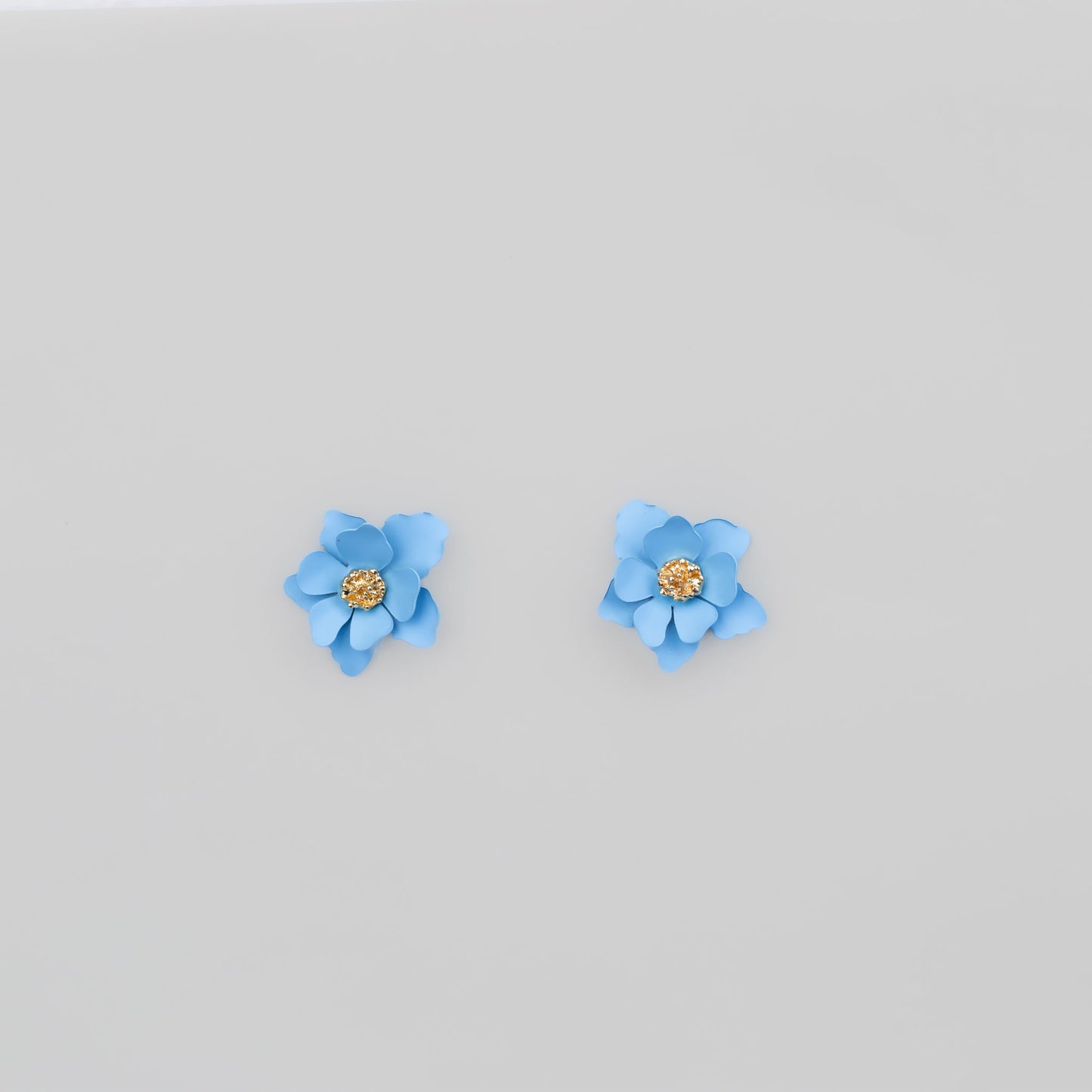 Cercei în formă de floare de Colorado - Albastru