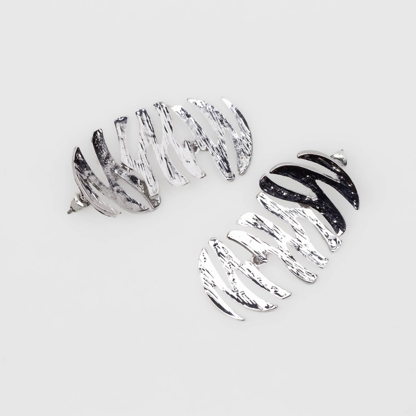 Cercei jungle deluxe - Argintiu