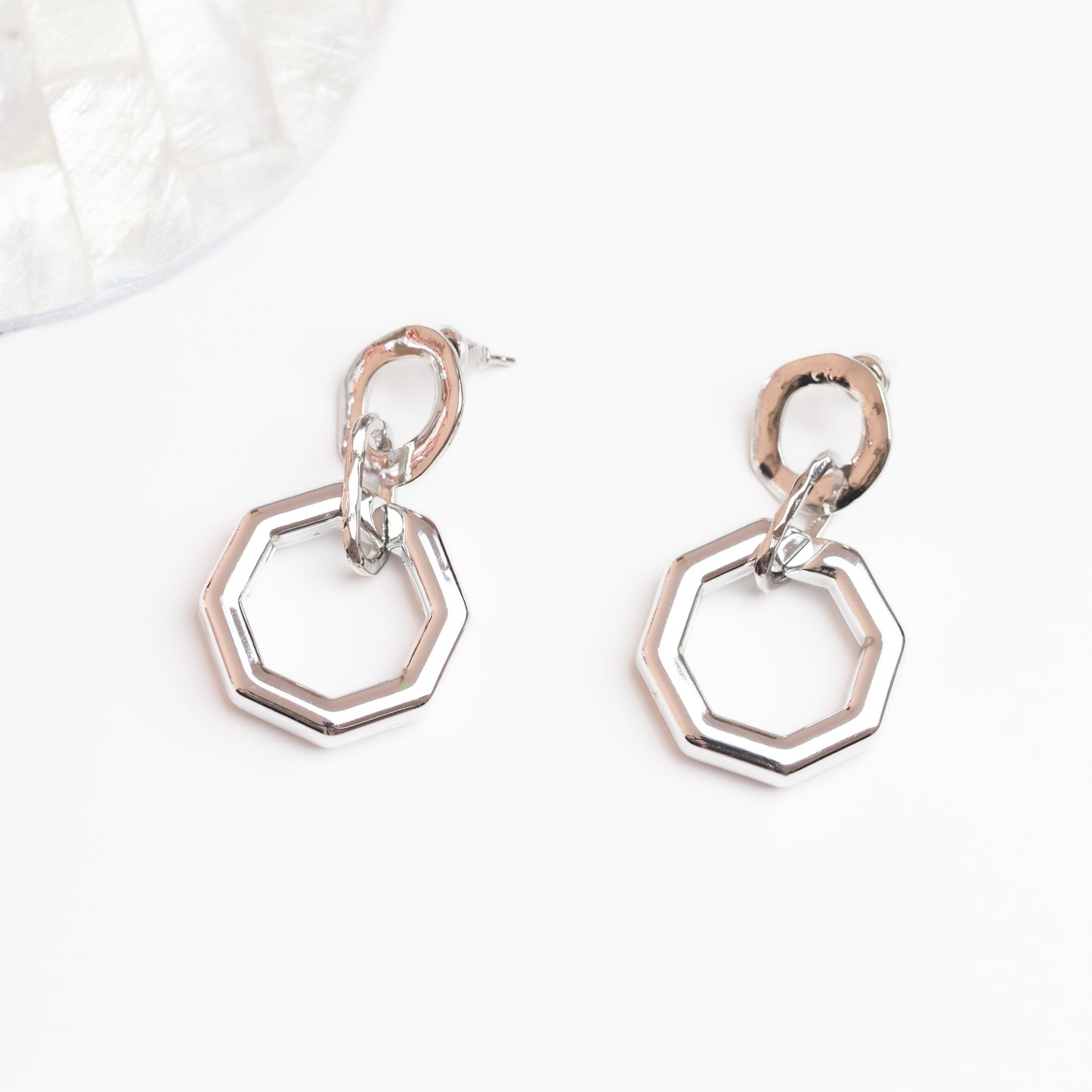 Cercei kronos ușori și delicați - Argintiu