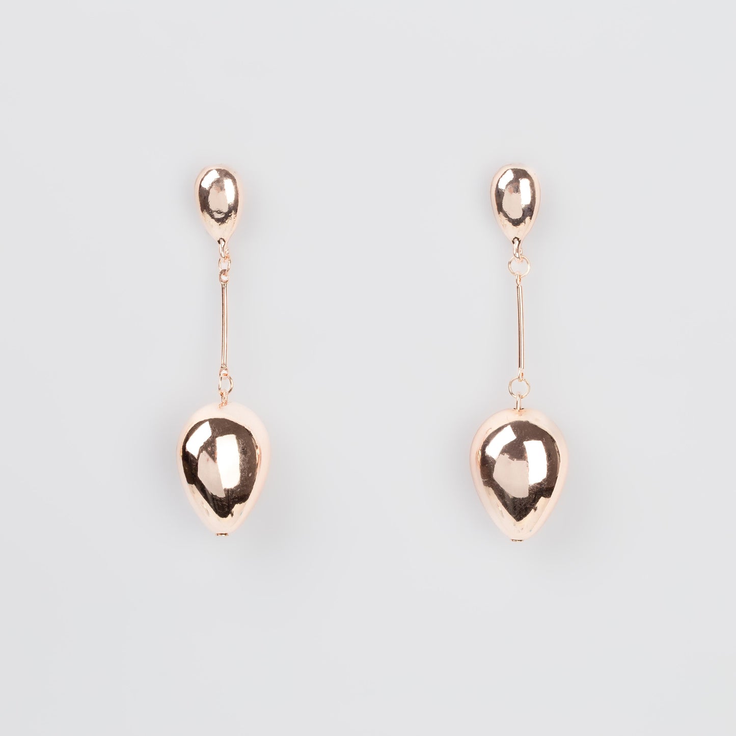 Cercei lungi delicate feel, set 2 - Rose Gold