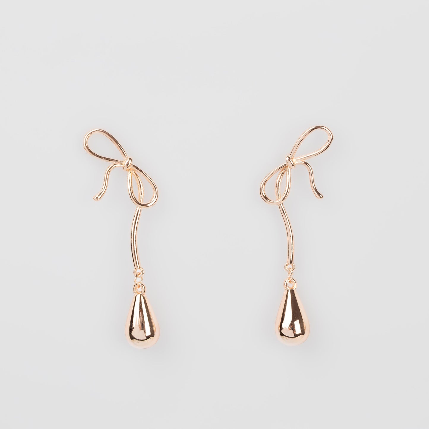 Cercei lungi delicate feel, set 2 - Rose Gold