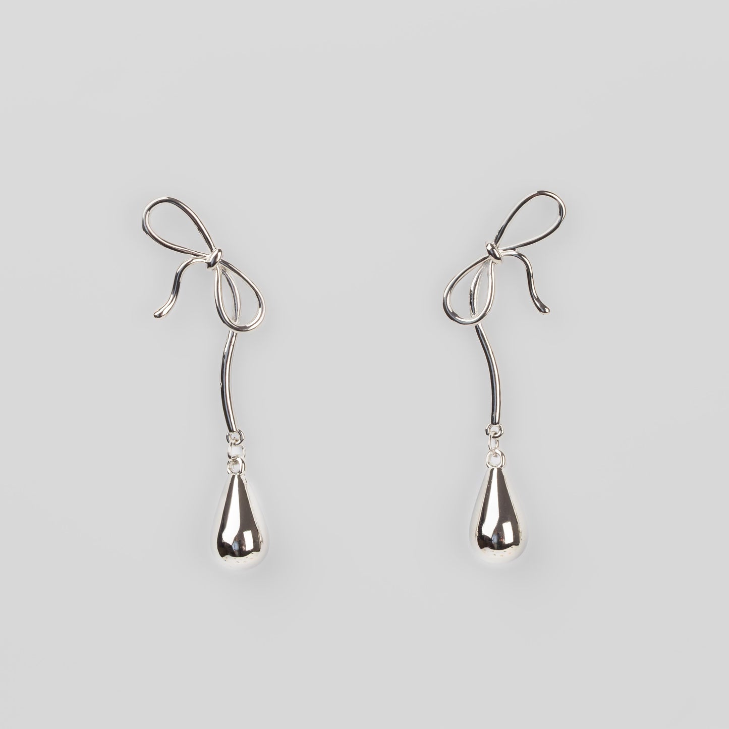 Cercei lungi delicate touch, set 2 - Argintiu