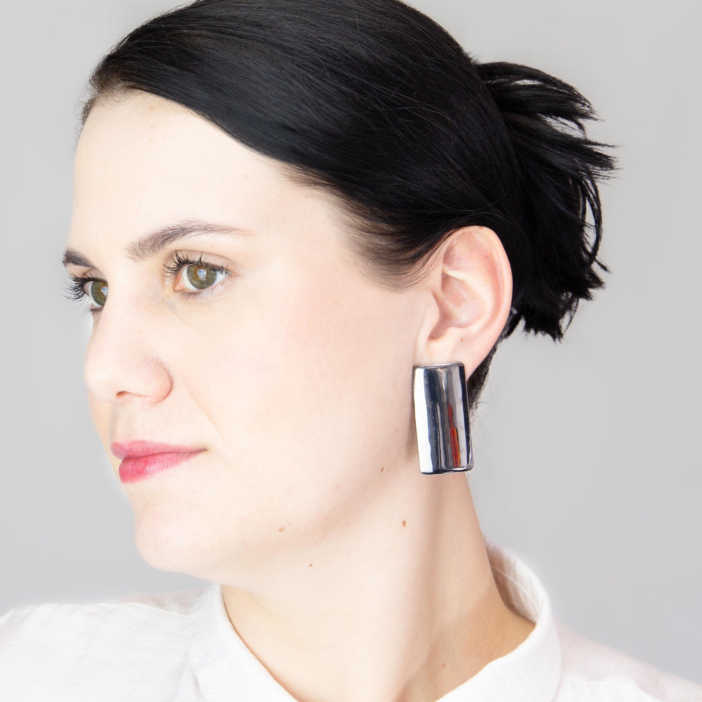 Cercei metalici maximal chic, set 2 - Gri Antracit