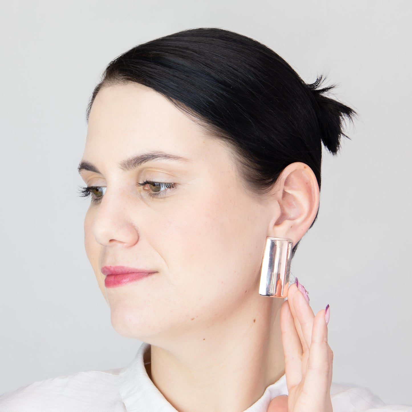 Cercei metalici maximal chic, set 2 - Rose Gold