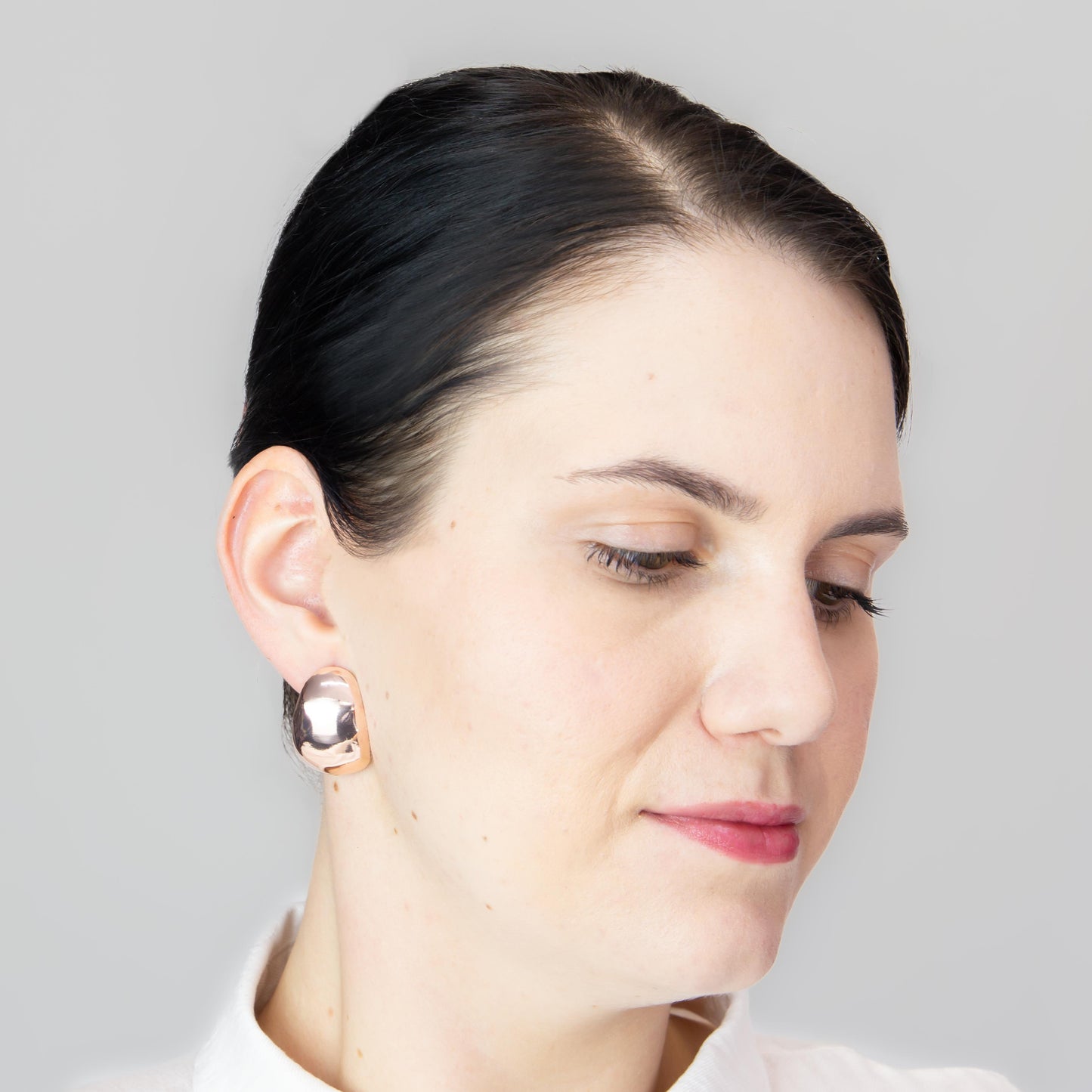 Cercei metalici maximal chic, set 2 - Rose Gold