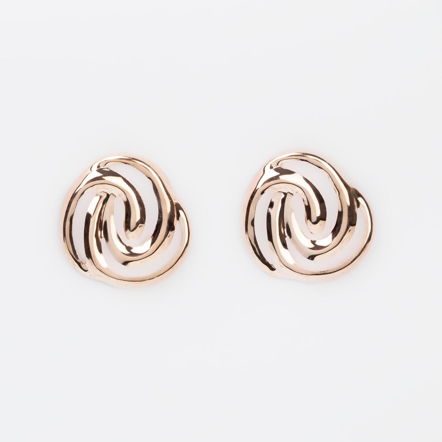 Cercei metalici milky way, set 2 - Rose Gold