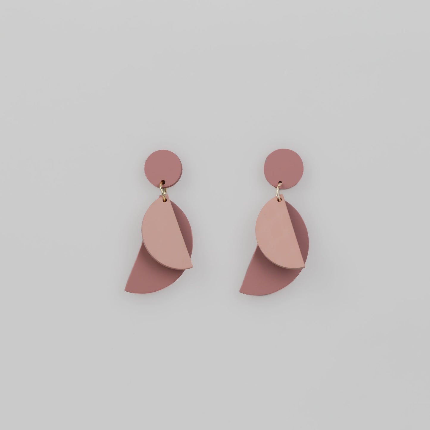 Cercei primul pătrar cu forme de semilună - Natural