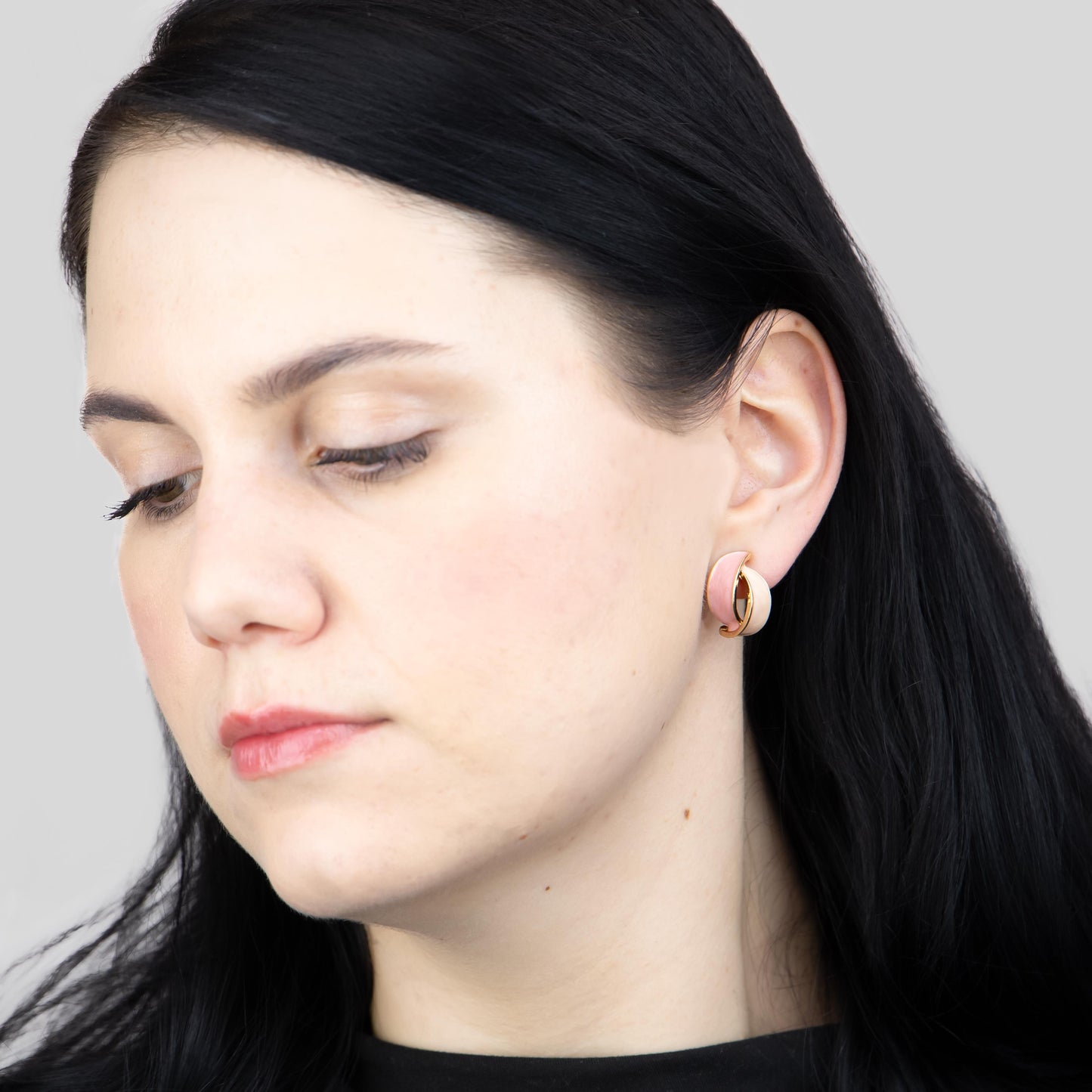 Cercei pudrat mix glossy & classy, set 3