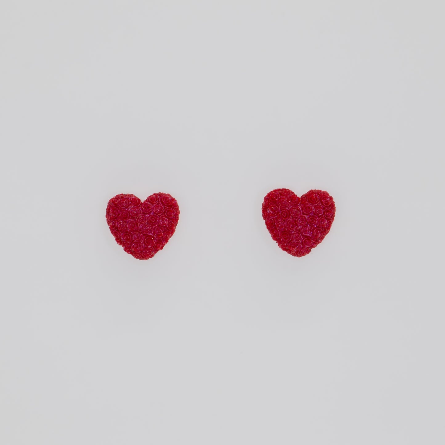 Cercei Royal Rose Heart - Roșu