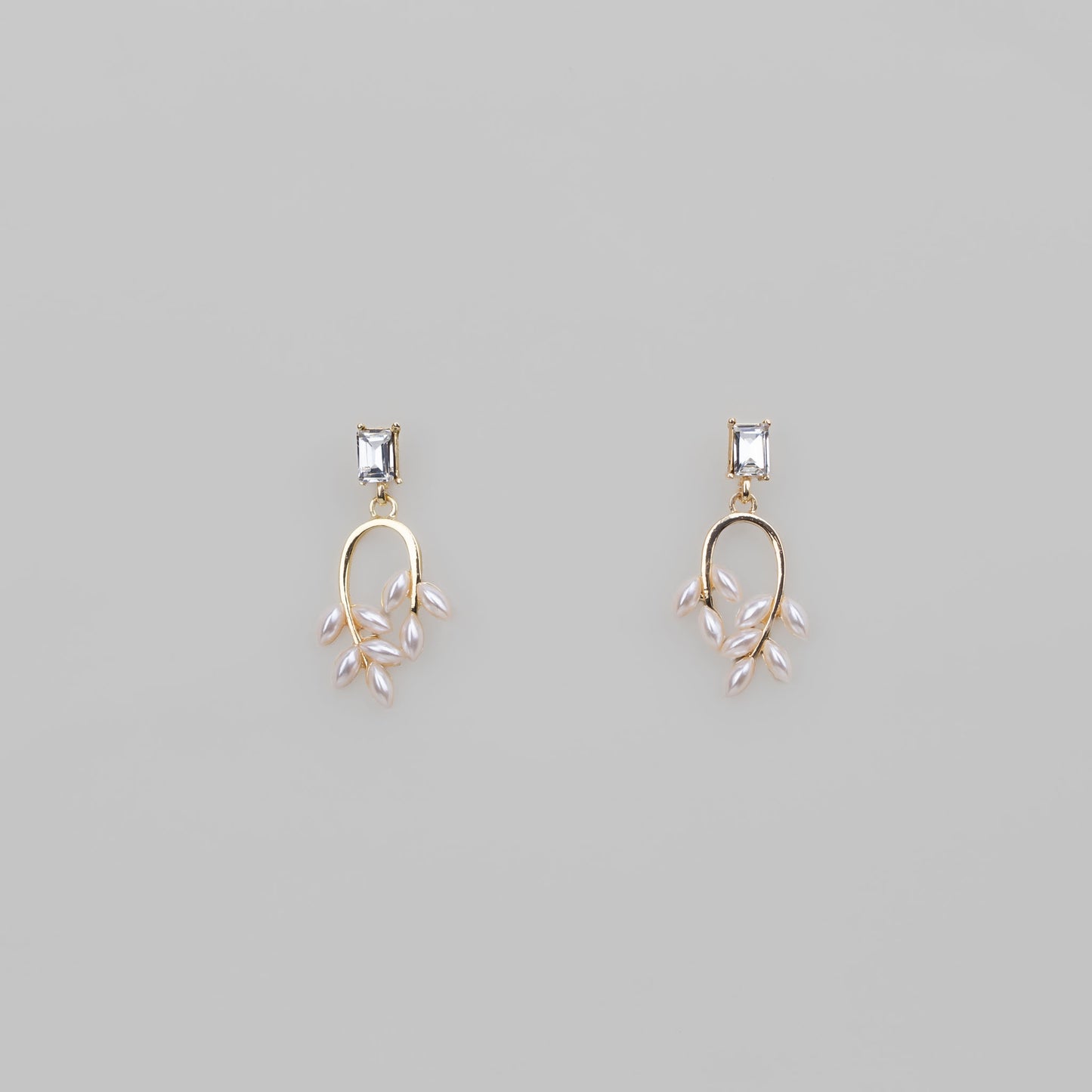 Cercei spic elegant cu pietre