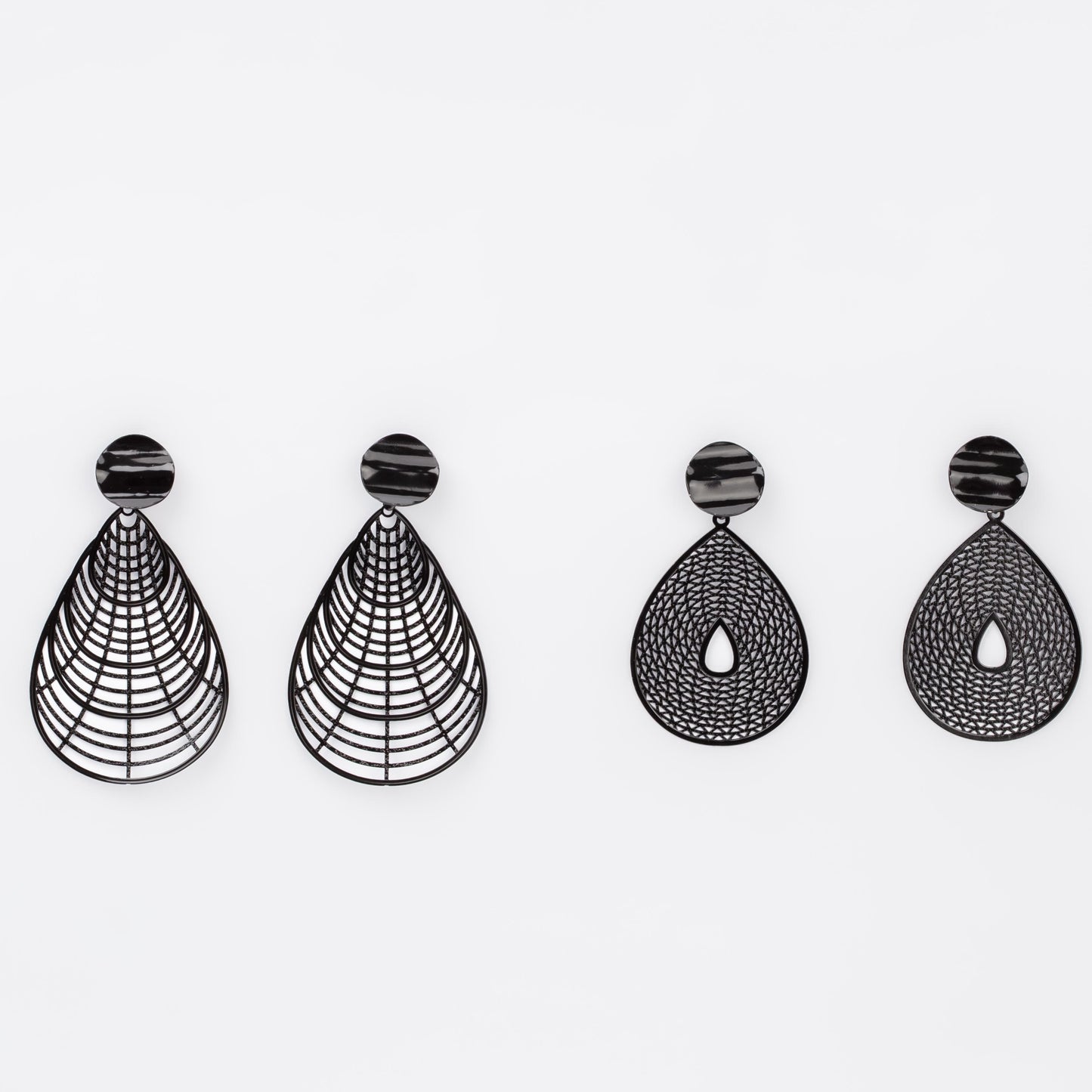 Cercei spider web ușori, set 2 - Negru