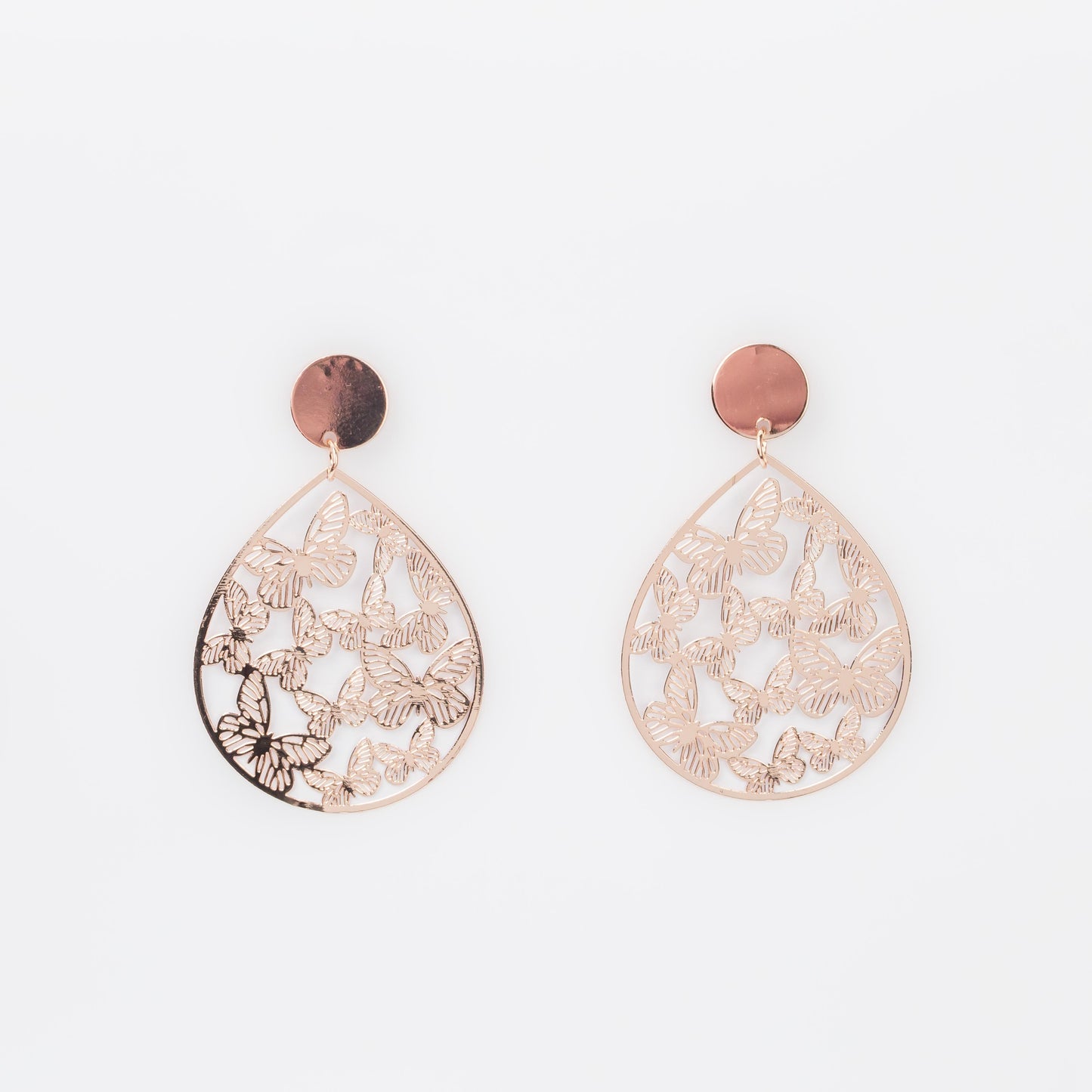 Cercei ușori cozy mix, set 2 - Rose Gold