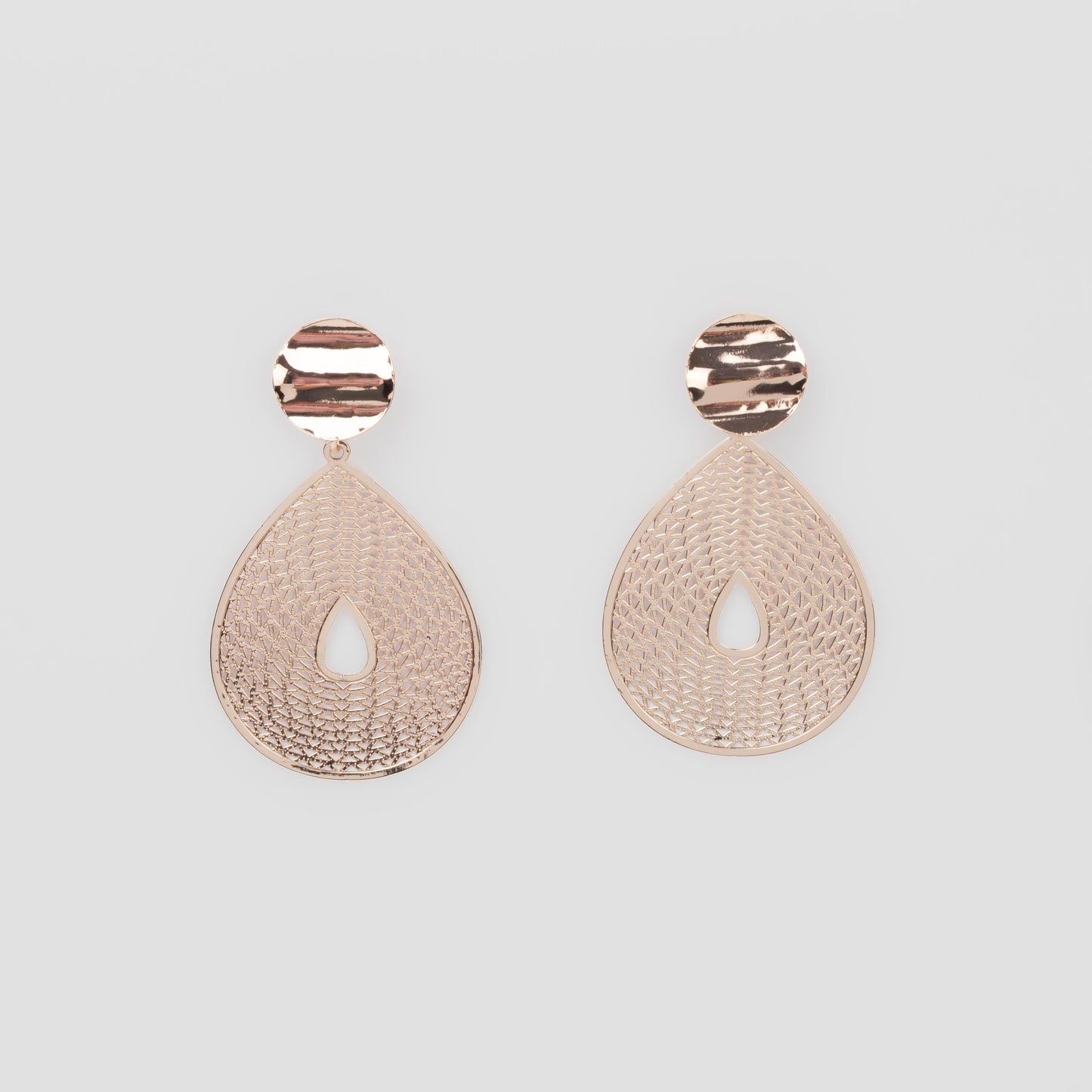 Cercei ușori cozy mix, set 2 - Rose Gold