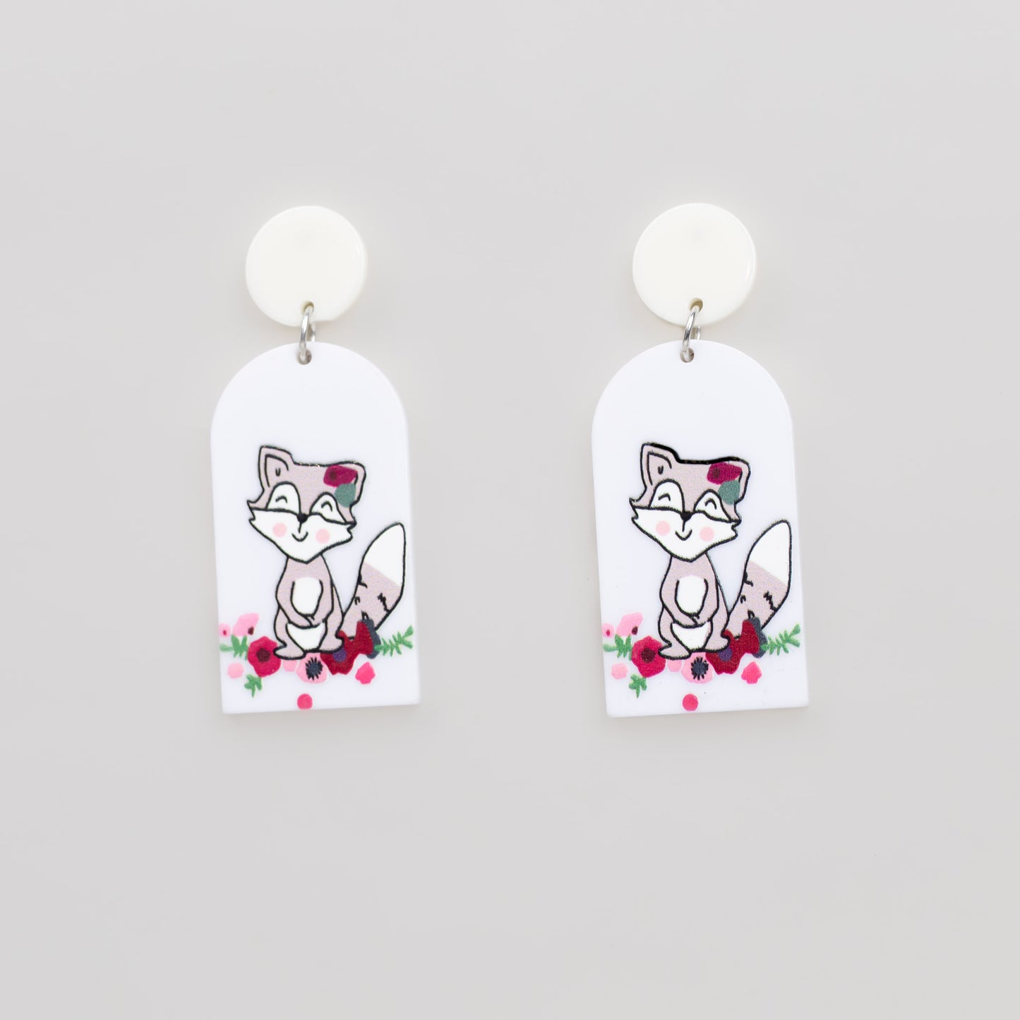 Cercei vulpe cartoon, ușori și comozi