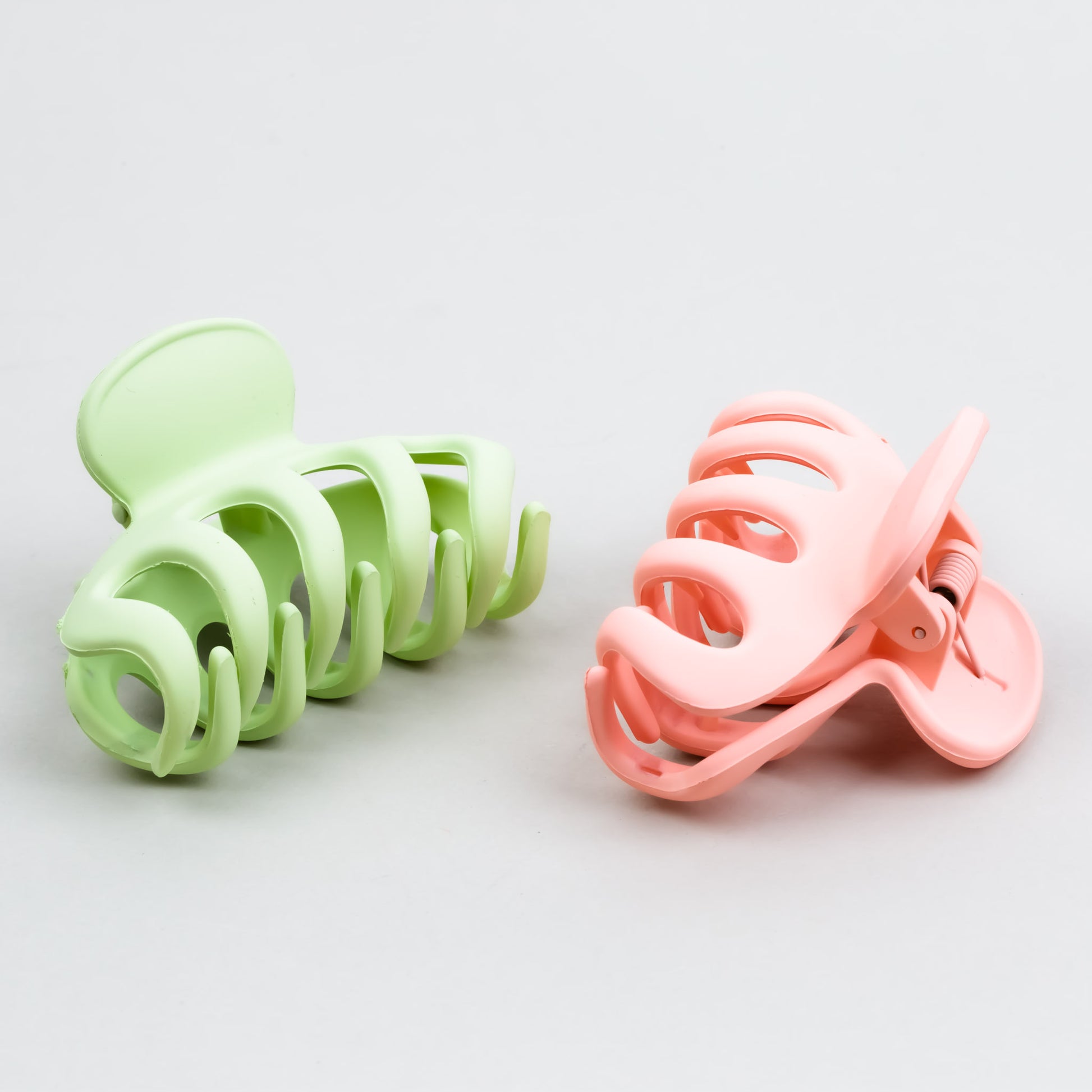 Clame de păr medii tip octopus cu textură de silicon, set 2 buc - Delicious Mix