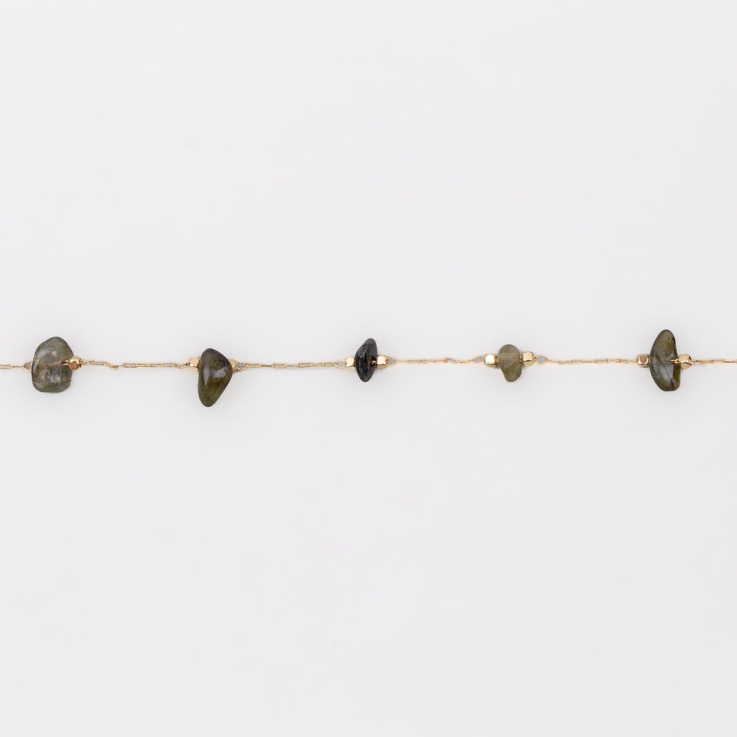 Colier la baza gâtului cu lănțișor și pietre - Auriu