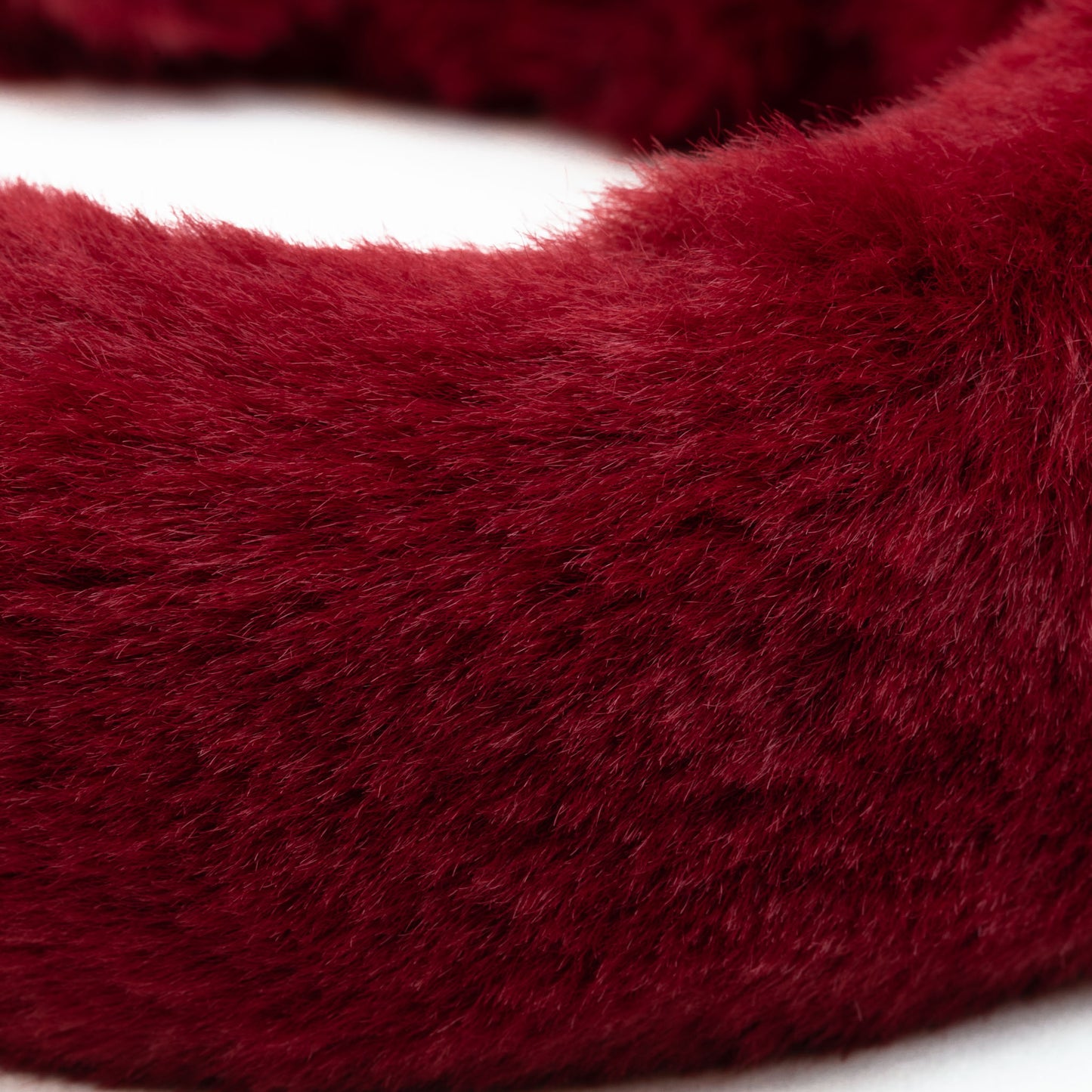 Cordeluță de păr lată, pufoasă și comodă, groasă - Roșu Închis