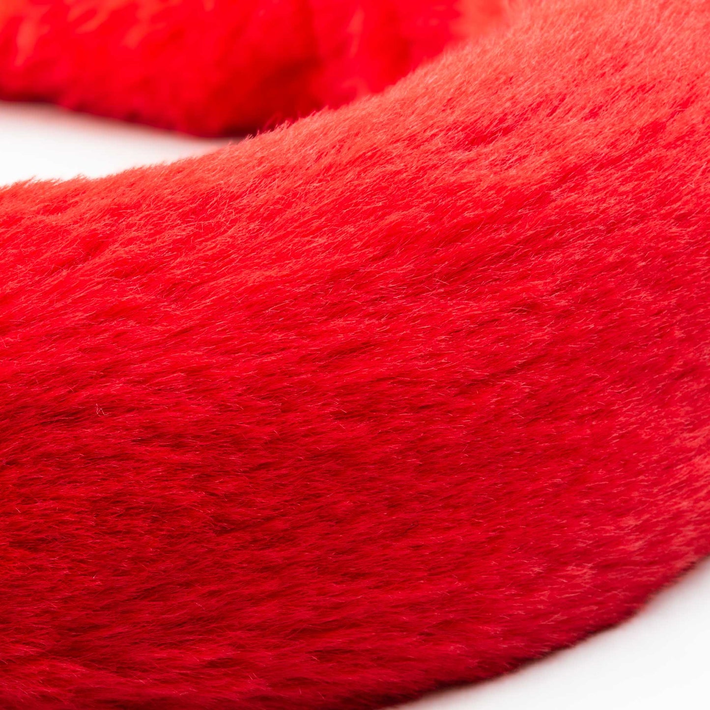 Cordelută de păr lată, pufoasă și comodă, groasă - Roșu