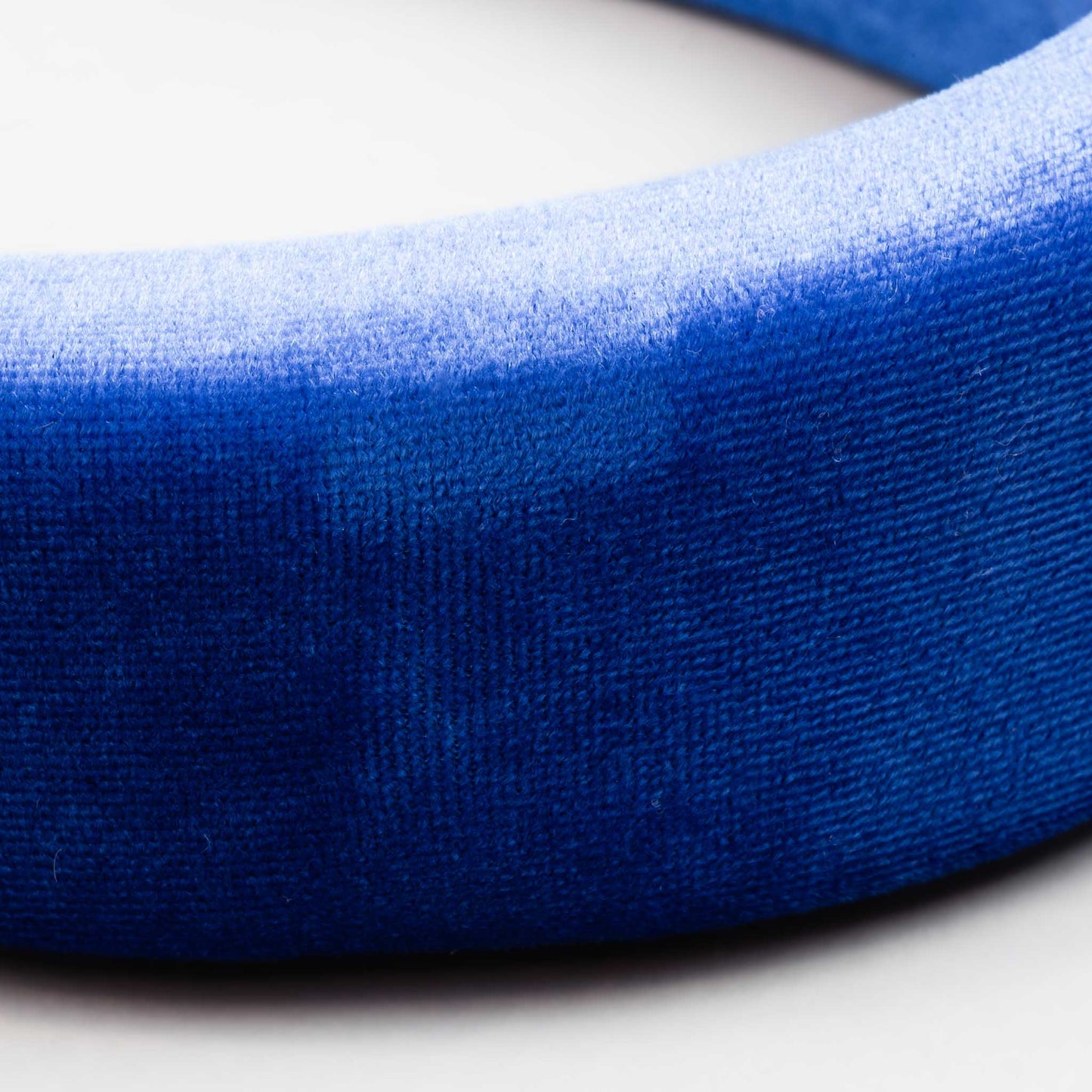 Cordelută de păr lată tip halo cu burete gros și material din catifea - Albastru