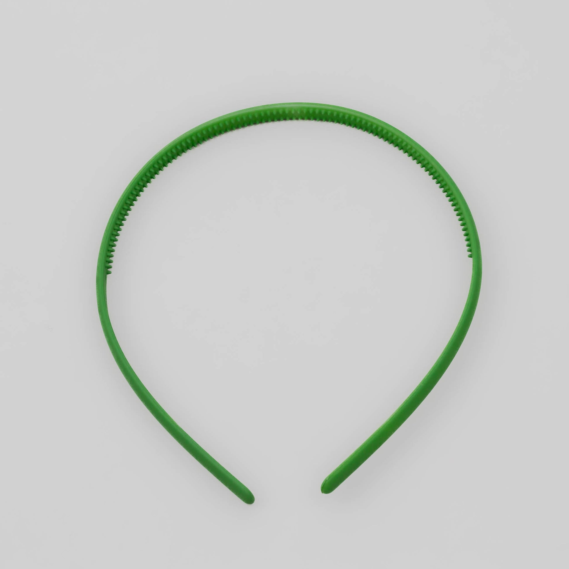 Cordeluțe de păr subțiri simple cu textură de silicon, set 3 buc - Verde Mix