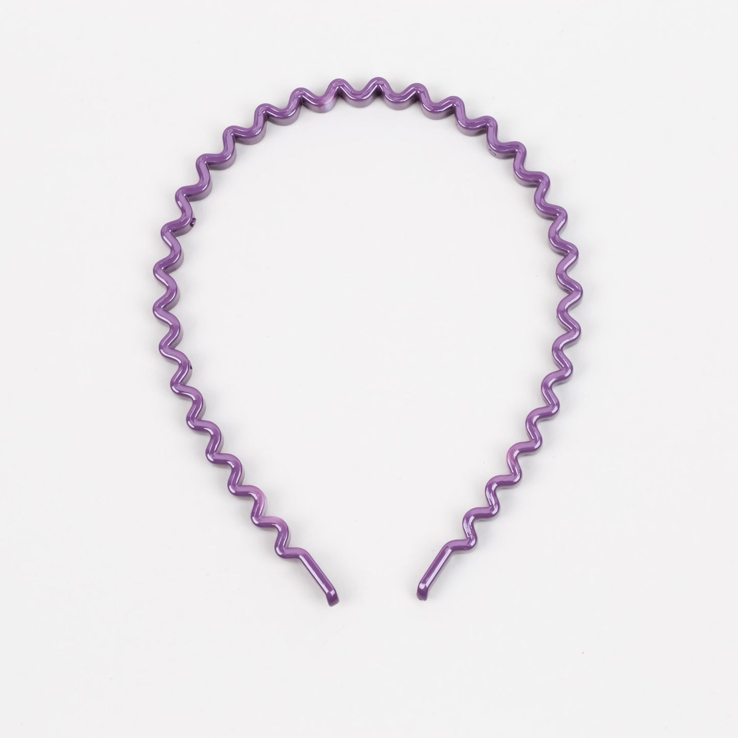 Cordeluțe subțiri cu ondulații simetrice și textură lucioasă, set 3 buc - Roz, Mov