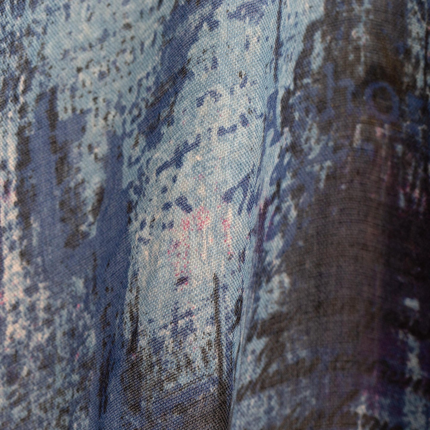 Eșarfă comodă cu imprimeu camo jeans, 180 x 90 cm