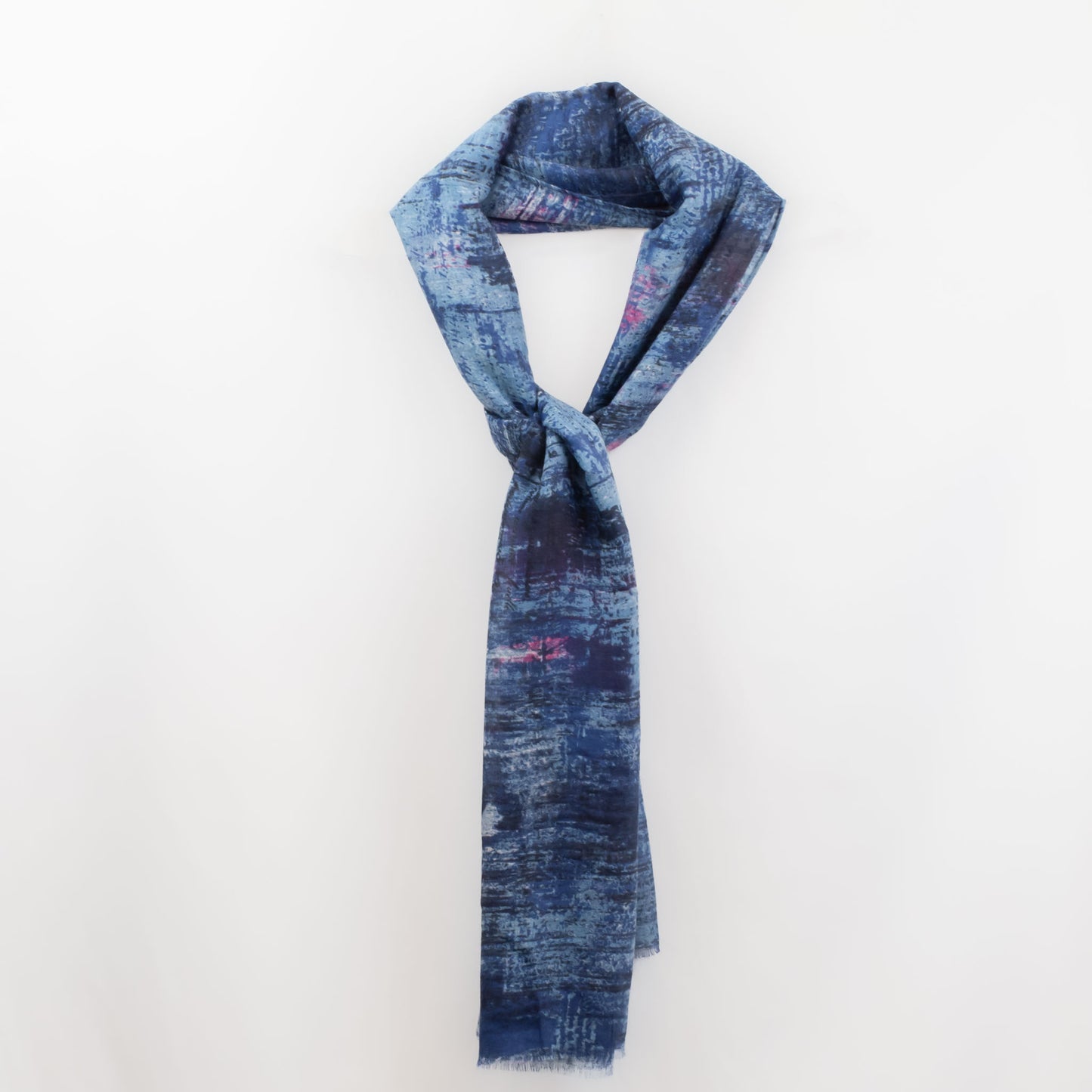 Eșarfă comodă cu imprimeu camo jeans, 180 x 90 cm
