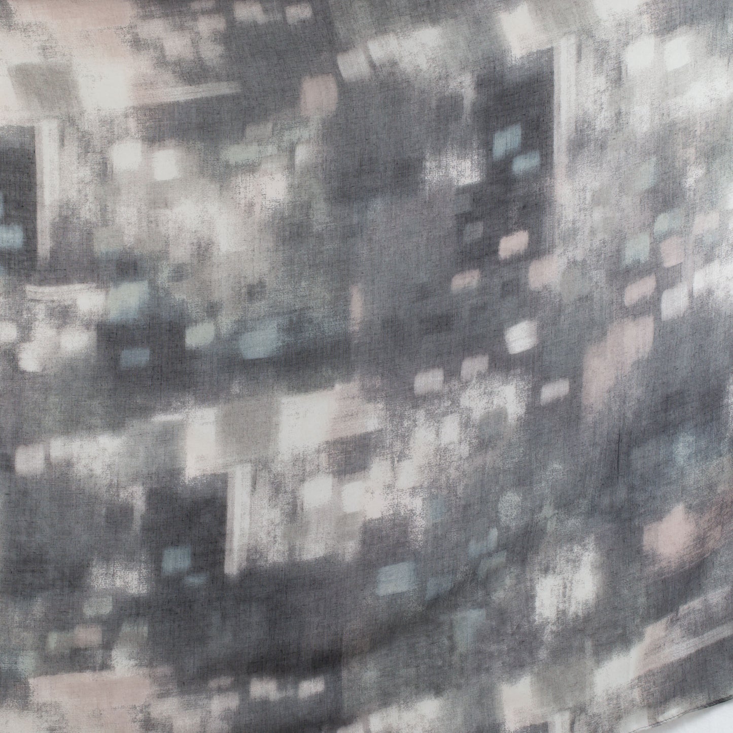 Eșarfă comodă cu imprimeu carouri hașurate, 180 x 80 cm - Tonuri Gri
