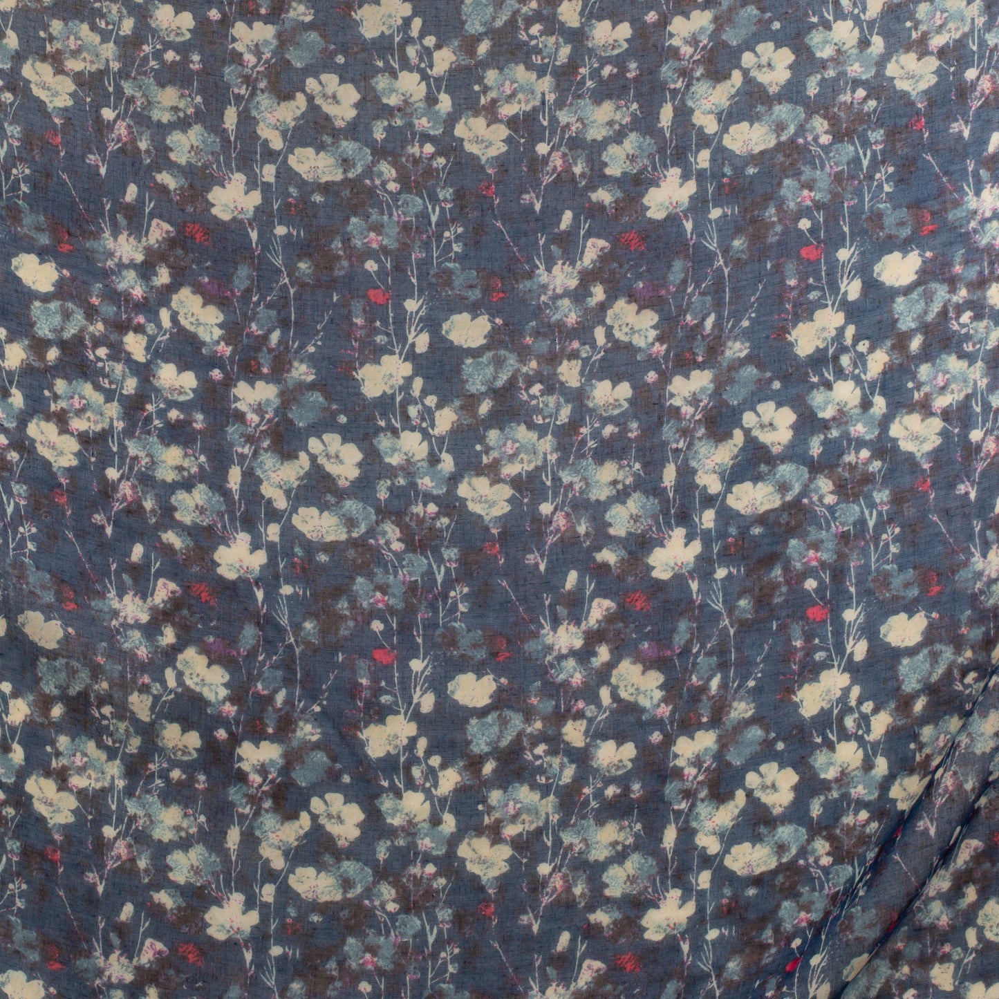 Eșarfă comodă cu imprimeu flori de noapte, 180 x 90 cm