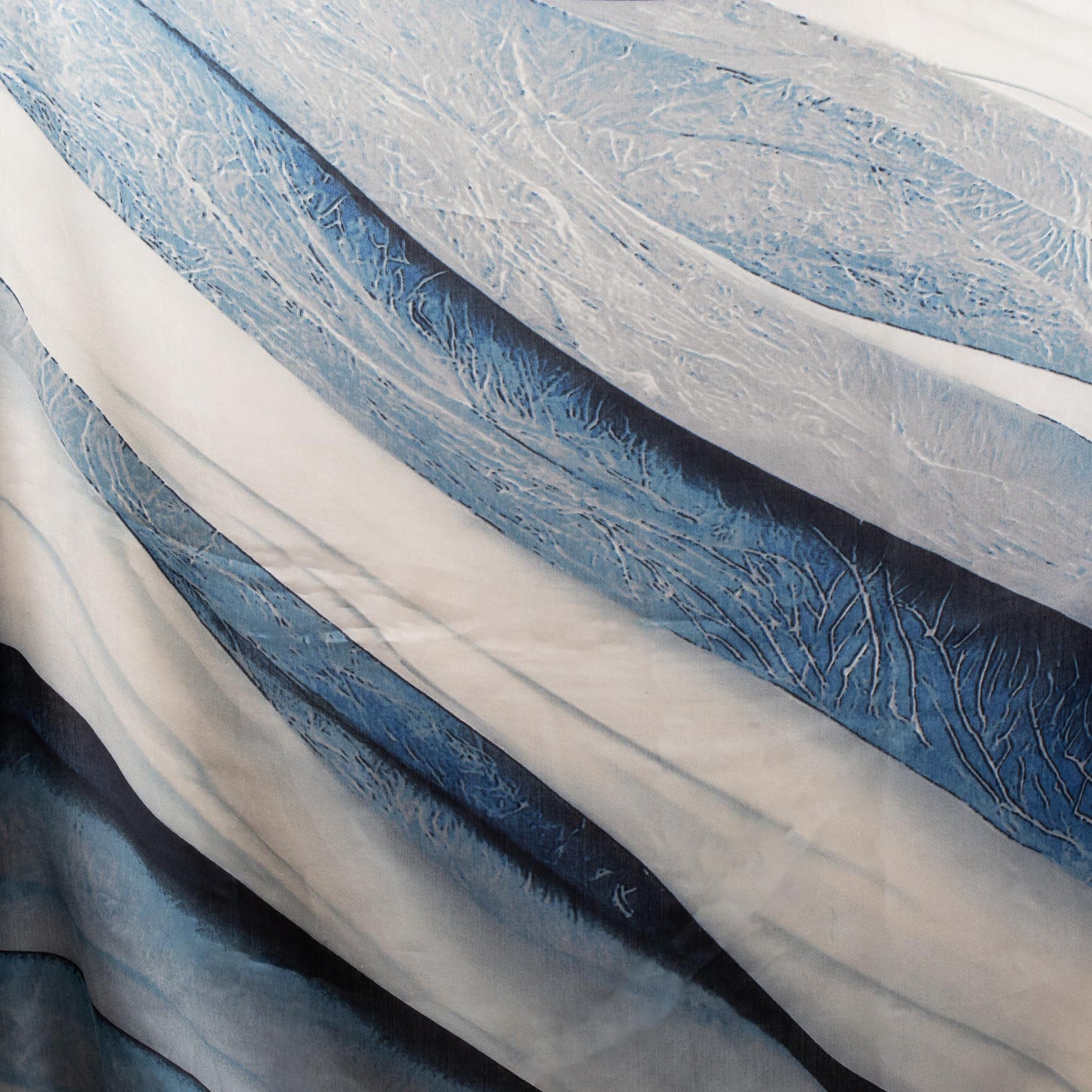 Eșarfă comodă cu imprimeu oceanic chic, 180 x 90 cm